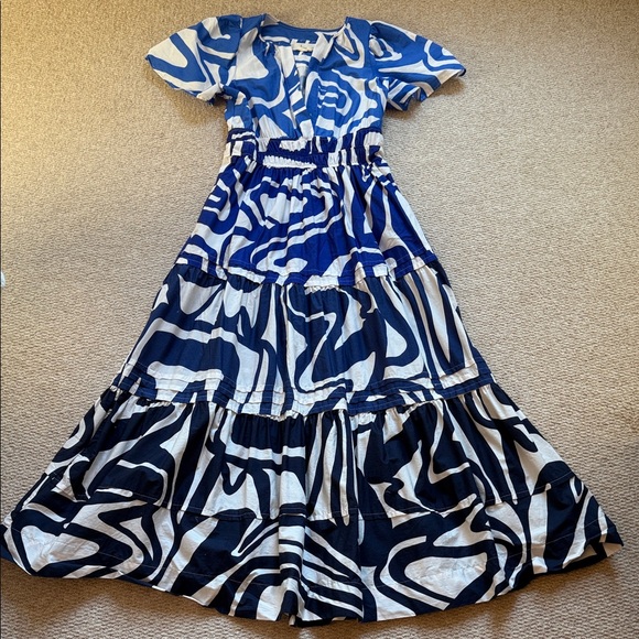 Anthropologie Dresses & Skirts - Anthropologie Blue and White Somerset Women's Dress Sz S